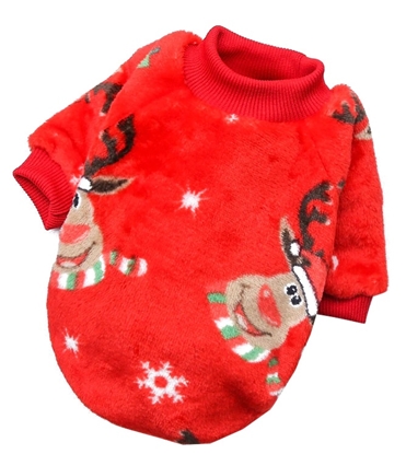 Picture of Christmas Dog Fleece red sweater